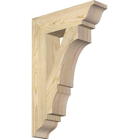 Ekena Millwork Balboa Traditional Rough Sawn Bracket, Douglas Fir, 4"W x 16"D x 24"H BKT04X16X24BOA01RDF